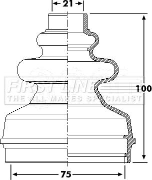 First Line FCB6241 - Putekļusargs, Piedziņas vārpsta www.autospares.lv