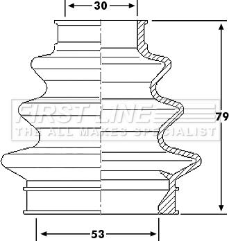 First Line FCB6208 - Putekļusargs, Piedziņas vārpsta www.autospares.lv