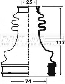 First Line FCB2916 - Putekļusargs, Piedziņas vārpsta autospares.lv