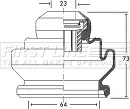 First Line FCB2440 - Putekļusargs, Piedziņas vārpsta autospares.lv