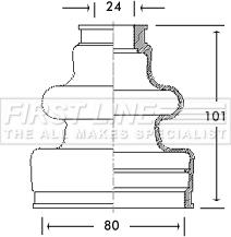 First Line FCB2651 - Putekļusargs, Piedziņas vārpsta www.autospares.lv