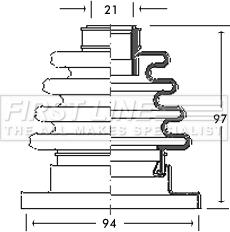 First Line FCB2674 - Putekļusargs, Piedziņas vārpsta autospares.lv