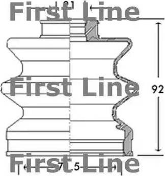 First Line FCB2675 - Пыльник, приводной вал www.autospares.lv