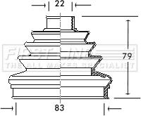 First Line FCB2006 - Bellow, drive shaft www.autospares.lv