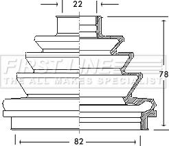 First Line FCB2110 - Bellow, drive shaft www.autospares.lv