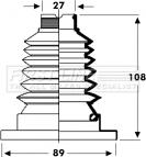 First Line FCB2802 - Пыльник, приводной вал www.autospares.lv