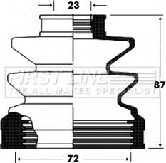 First Line FCB2827 - Пыльник, приводной вал www.autospares.lv