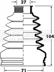 First Line FCB2878 - Putekļusargs, Piedziņas vārpsta autospares.lv