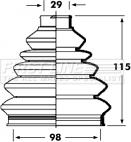 First Line FCB2354R - Пыльник, приводной вал www.autospares.lv