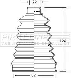 First Line FCB2319 - Putekļusargs, Piedziņas vārpsta autospares.lv