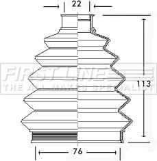 First Line FCB2335 - Putekļusargs, Piedziņas vārpsta autospares.lv