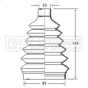 First Line FCB2325 - Bellow, drive shaft www.autospares.lv