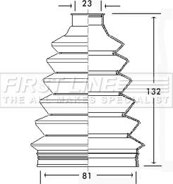 First Line FCB2322 - Bellow, drive shaft www.autospares.lv