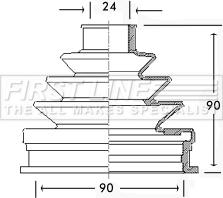 First Line FCB2255 - Bellow, drive shaft www.autospares.lv