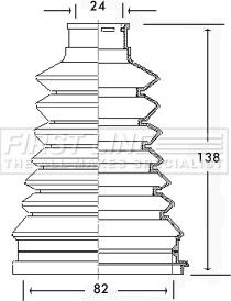 First Line FCB2226 - Bellow, drive shaft www.autospares.lv