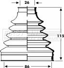 First Line FCB2799 - Пыльник, приводной вал www.autospares.lv