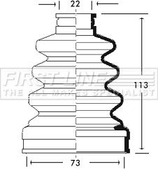 First Line FCB2709 - Putekļusargs, Piedziņas vārpsta www.autospares.lv