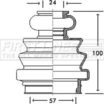 First Line FCB2718 - Putekļusargs, Piedziņas vārpsta www.autospares.lv