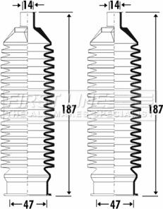 First Line FSG3302 - Комплект пыльника, рулевое управление www.autospares.lv