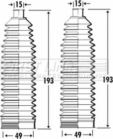 First Line FSG3263 - Комплект пыльника, рулевое управление www.autospares.lv