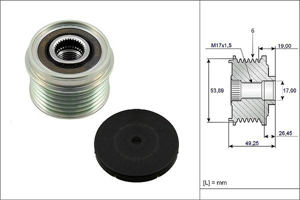 Fispa 455230 - Piedziņas skriemelis, Ģenerators autospares.lv