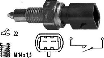 Fispa 3.234203 - Slēdzis, Atpakaļgaitas signāla lukturis www.autospares.lv