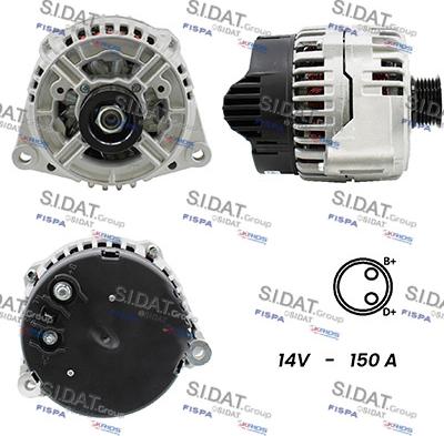 Fispa A12BH0938A2 - Alternator www.autospares.lv