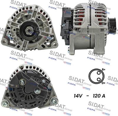 Fispa A12BH0068A2 - Alternator www.autospares.lv