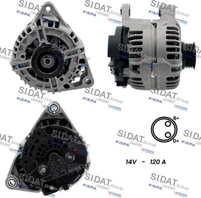 Fispa A12BH0068 - Alternator www.autospares.lv