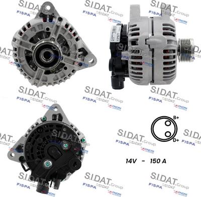 Fispa A12BH0076A2 - Alternator www.autospares.lv