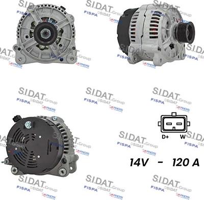 Fispa A12BH0835A2 - Alternator www.autospares.lv