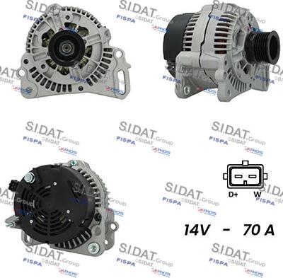 Fispa A12BH0833A2 - Alternator www.autospares.lv