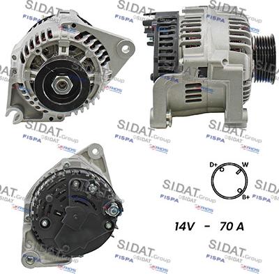 Fispa A12BH0799A2 - Alternator www.autospares.lv