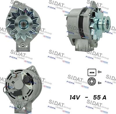 Fispa A12BH0796A2 - Alternator www.autospares.lv