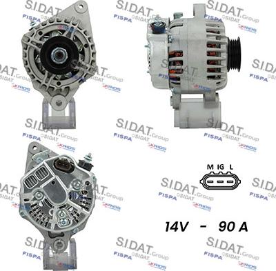 Fispa A12DE0488A2 - Ģenerators www.autospares.lv