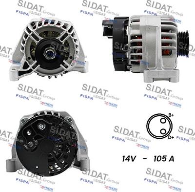 Fispa A12DE0007A2 - Alternator www.autospares.lv