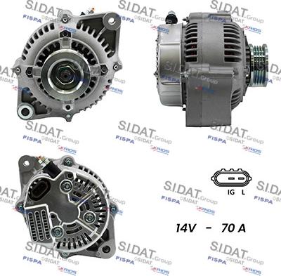 Fispa A12DE0071A2 - Alternator www.autospares.lv