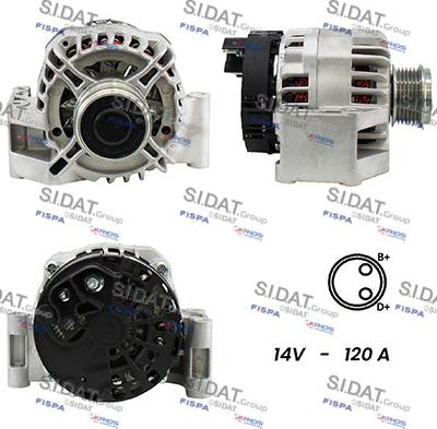 Fispa A12DE0327A2 - Alternator www.autospares.lv