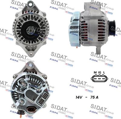 Fispa A12DE1216A2 - Alternator www.autospares.lv