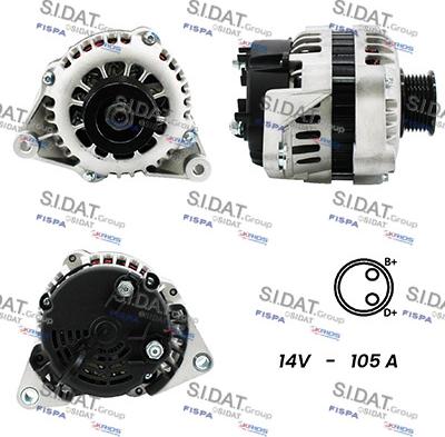 Fispa A12DR0109A2 - Alternator www.autospares.lv