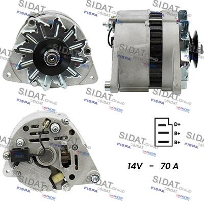 Fispa A12LU0027A2 - Alternator www.autospares.lv