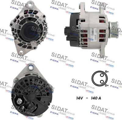 Fispa A12MA1138A2 - Ģenerators autospares.lv