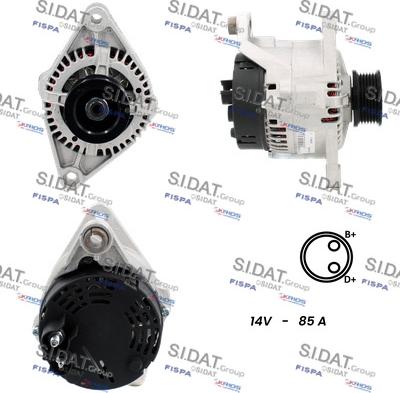 Fispa A12MA1249A2 - Alternator www.autospares.lv