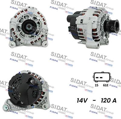 Fispa A12VA0505A2 - Alternator www.autospares.lv