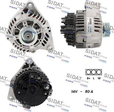 Fispa A12VA0520 - Alternator www.autospares.lv