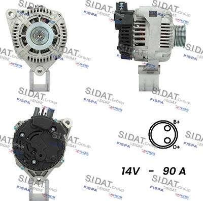 Fispa A12VA0521A2 - Alternator www.autospares.lv