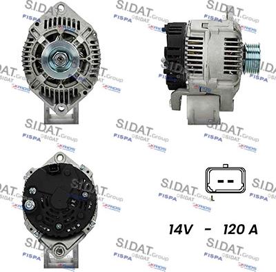 Fispa A12VA0574A2 - Alternator www.autospares.lv