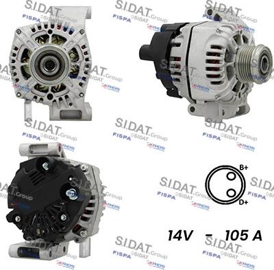 Fispa A12VA0110A2 - Alternator www.autospares.lv