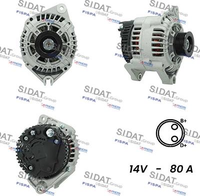 Fispa A12VA0800 - Alternator www.autospares.lv