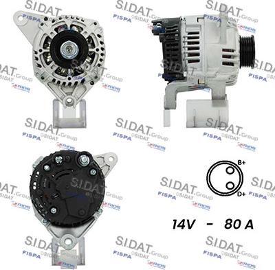 Fispa A12VA0803A2 - Alternator www.autospares.lv